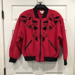 Vintage KBS Kansai Yamamoto Red & Black Jacket Size M